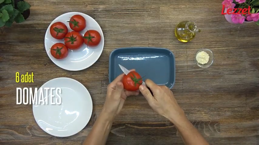 kapağı çıkarılan domates
