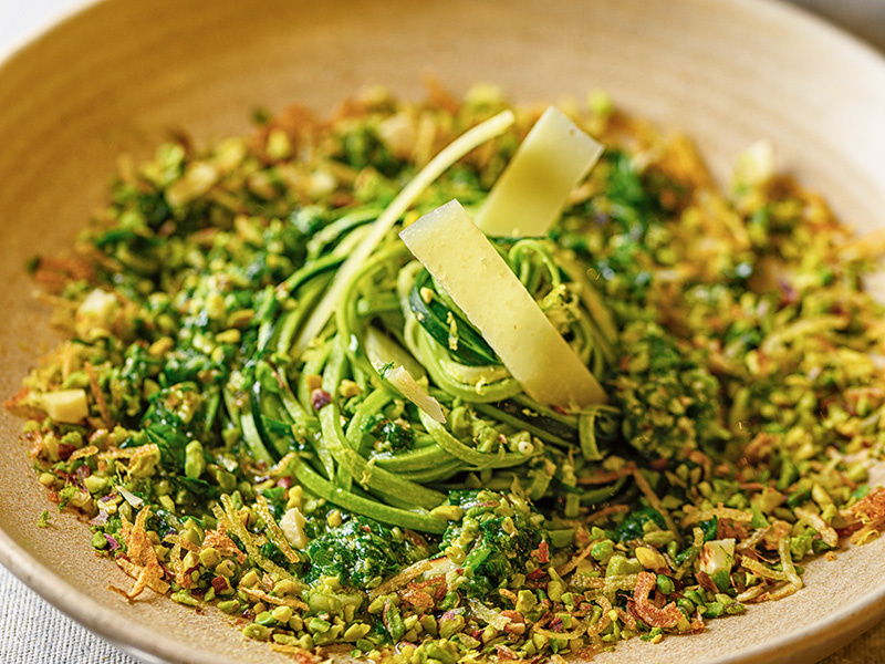 Pesto Antep & Çiğ Kabak Spagetti