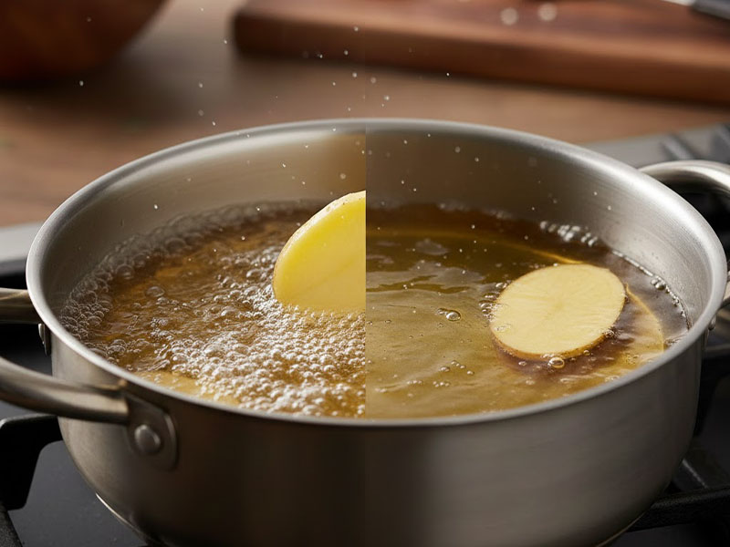 Yağın Sıcaklığını Test Etmek İçin