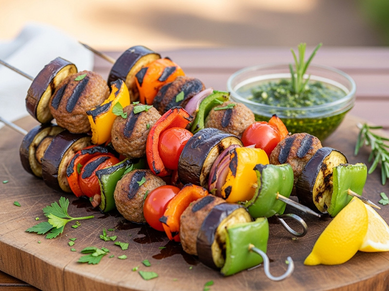 Domates ve Biberle Renk Katın