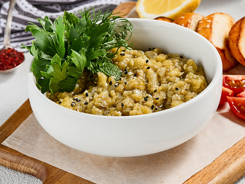 köz patlıcan salatası