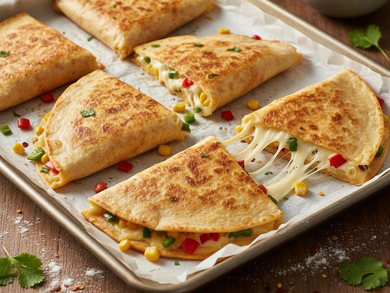 Fırında Peynirli Quesadilla