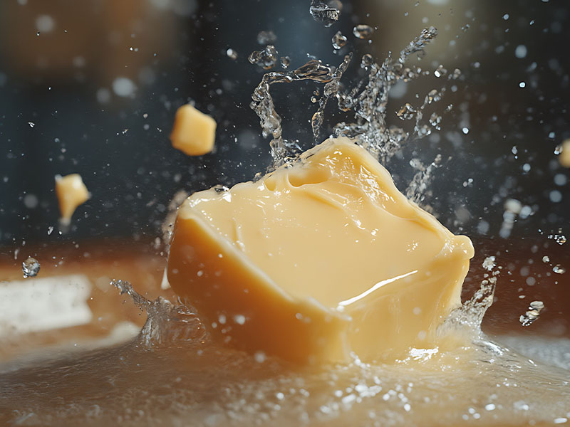 Tereyağ + su + baharat karışımı