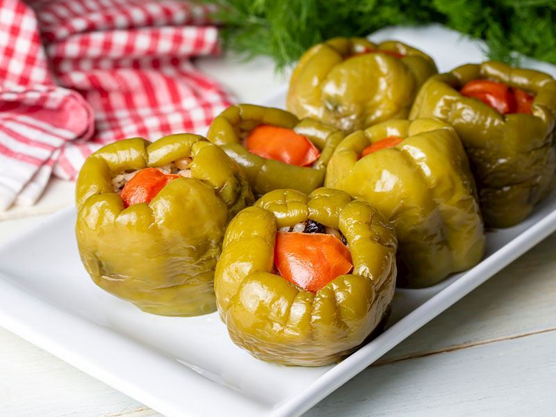 kıymalı biber dolması