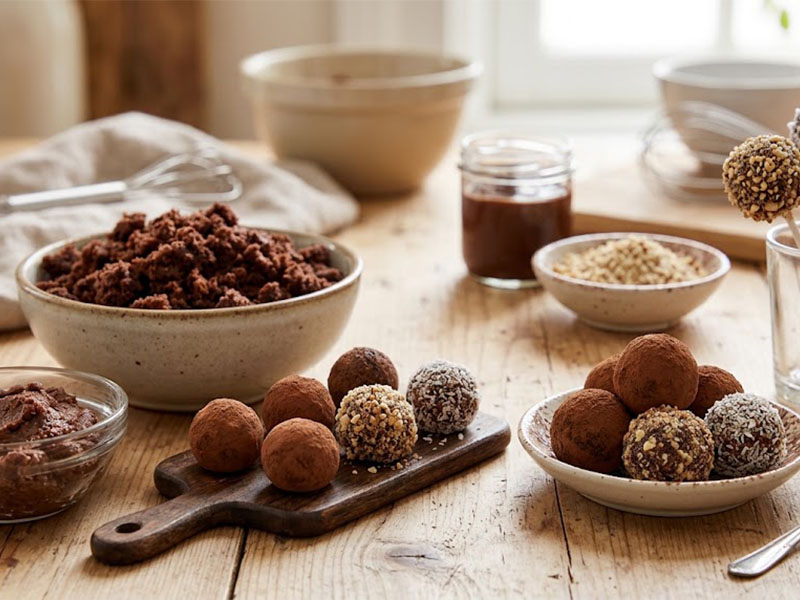 Bayat Keklerden Truffle Yapımı