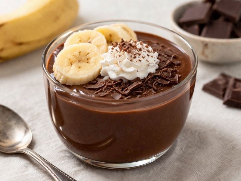 Pişmeyen Muzlu Puding Tarifi