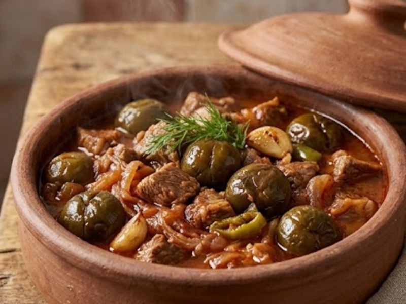 Yeşil Erikli Yahni (Erik Aşı)