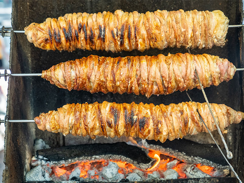 Mangal veya Fırın Kokoreç (daha nadir)