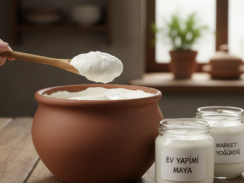 Maya Olarak Kullanılacak Yoğurt