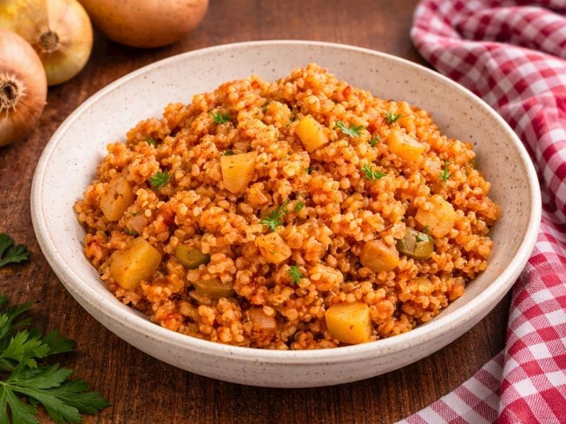 Patatesli Bulgur Pilavı Tarifi