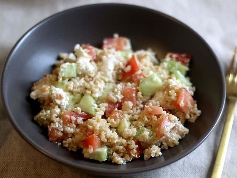 Yoğurtlu Kinoa/Bulgur Salatası
