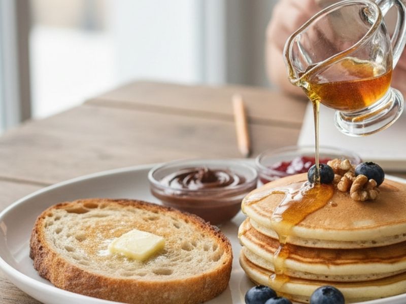 1 Dilim Ekmek Kaç Pankek Eder?