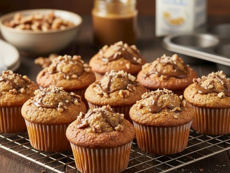 Cevizli Tahinli Muffin Tarifi