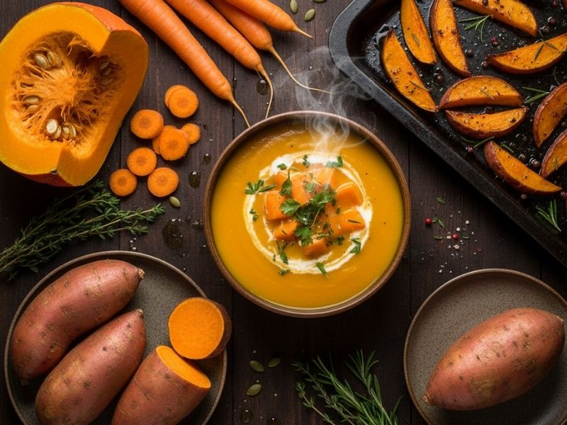 Beta-Karoten ve A Vitamini Kaynakları: Havuç, Balkabağı ve Tatlı Patates