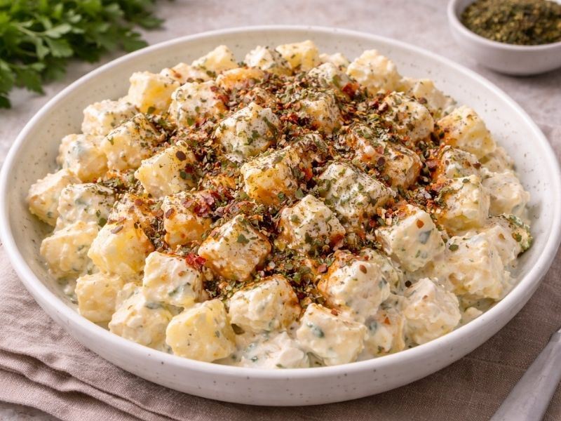 Yoğurtlu Patates Salatası