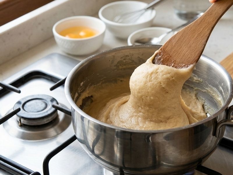 Tencerede Ön Pişirme (Choux) Tekniğinin Uygulanması Aşaması