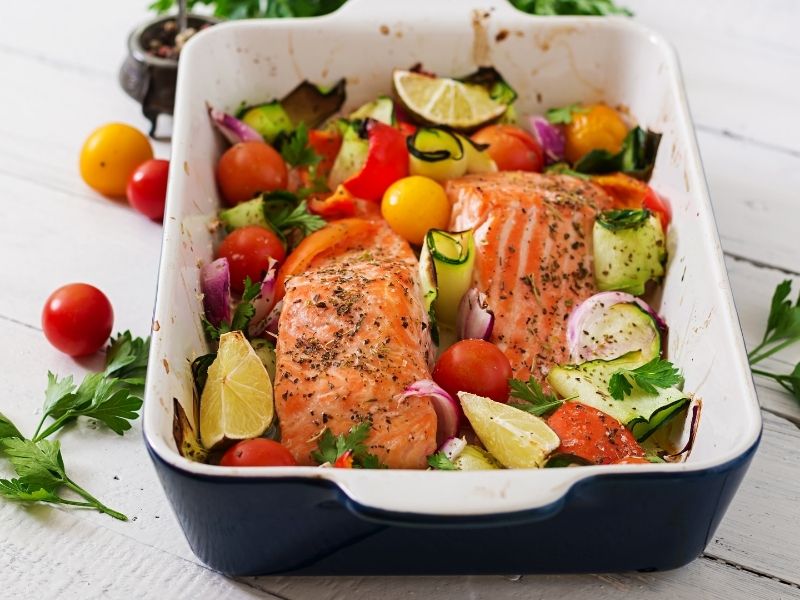 Sebze Yatağında Somon Ve Aroma Dengesi