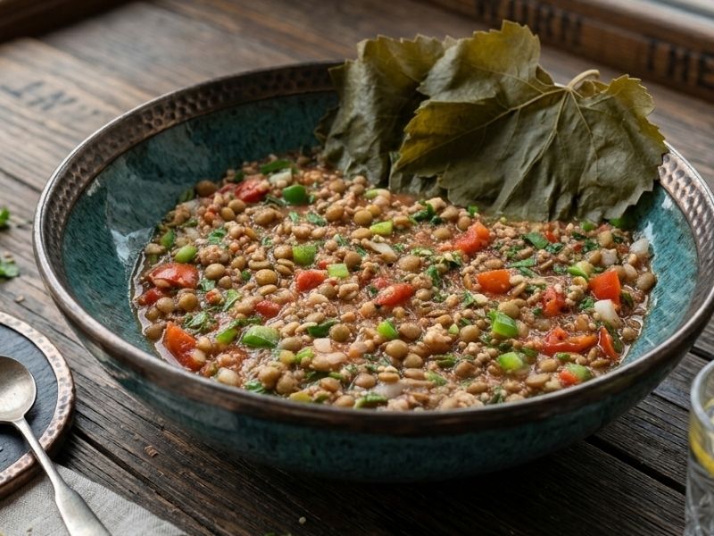 Asma Yaprağı İle Servis