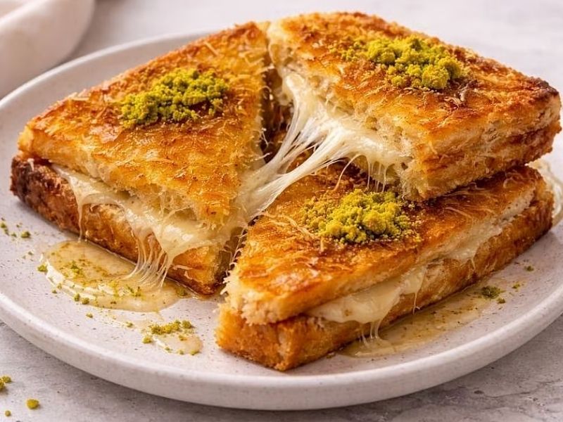 Tost Ekmeğinden Künefe Tarifi