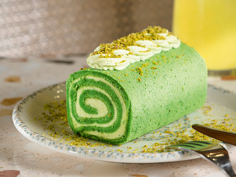 fıstıklı swiss roll