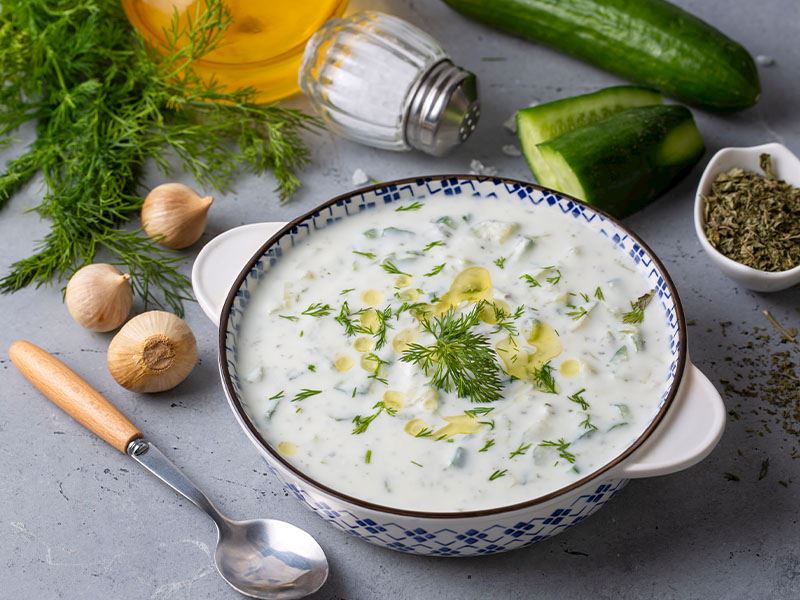 Yoğurt veya cacık