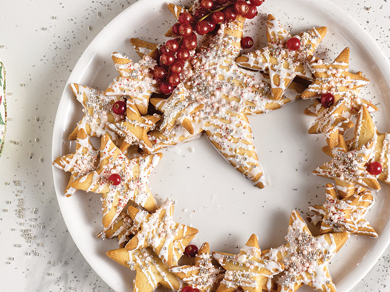 Yıldız Kurabiye Çelenk