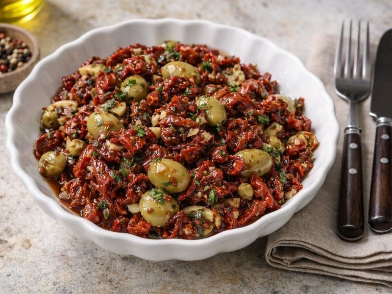 Kuru Domates Salatası Tarifi