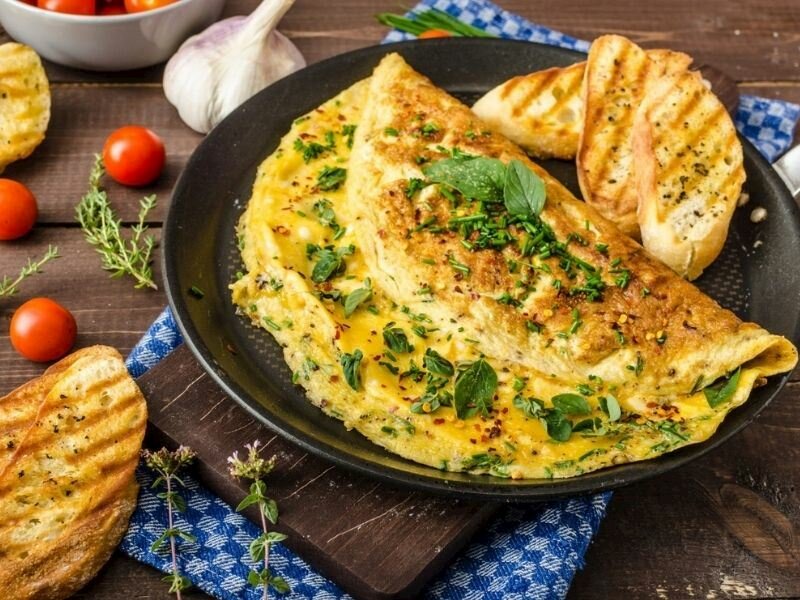 peynirli omlet