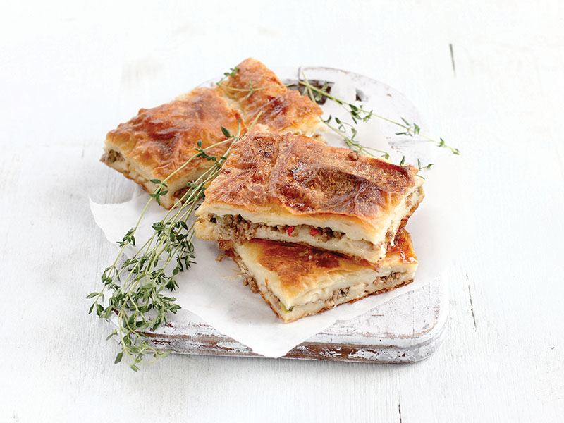 kıymalı ve sodalı börek