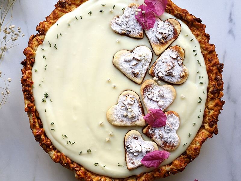 limonlu muhallebili tart