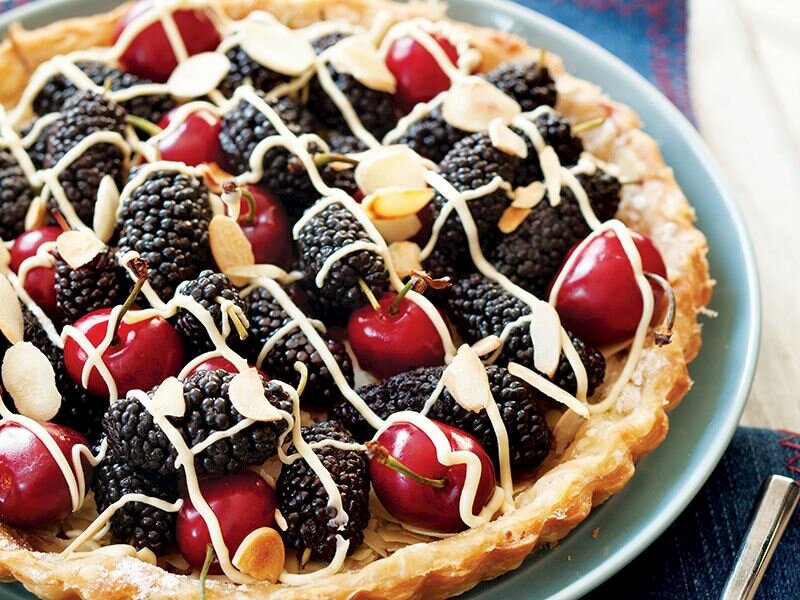 kiraz ve karadutlu milföy tart
