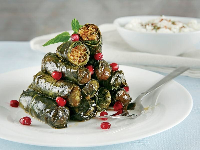 bulgurlu pazı dolması