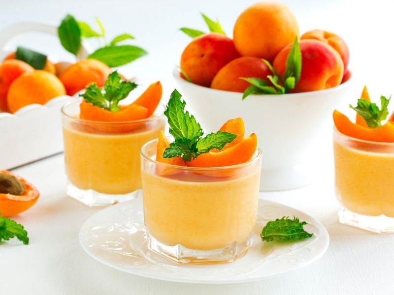 kayısılı fit panna cotta