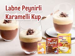 Labne Peynirli Karamelli Kup