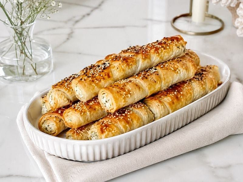 1 Yufkayla 12 Çıtır Börek Tarifi