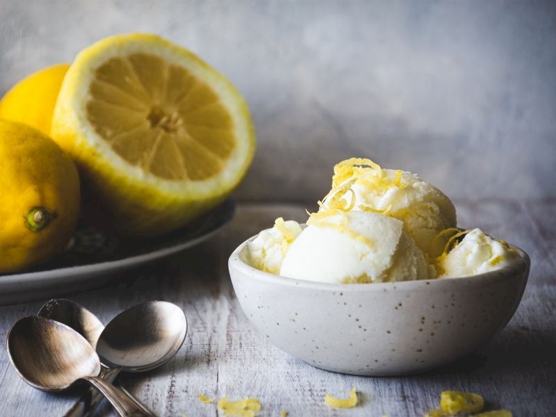 3 Malzemeli Limonlu Dondurma 