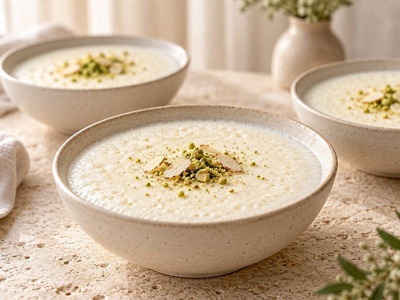 4 Malzemeli Köpüklü Muhallebi Tarifi