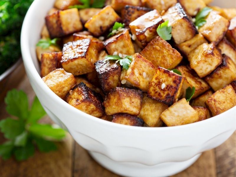 Air fryer tofu