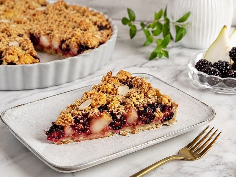 ARMUTLU BÖĞÜRTLENLİ KIRINTI TART TARİFİ