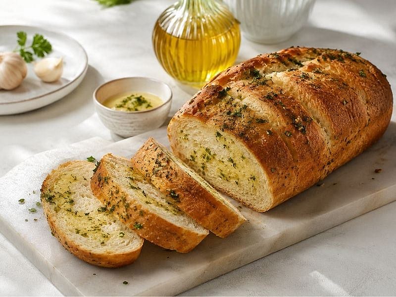 AROMASIYLA LEZZETİNİ KATLAYAN SARIMSAKLI EKMEK TARİFİ