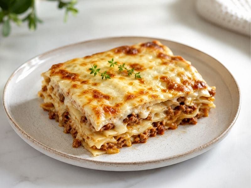 Beşamel Soslu Erişte Lazanya Tarifi