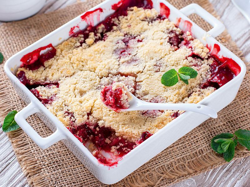 Çilekli Crumble