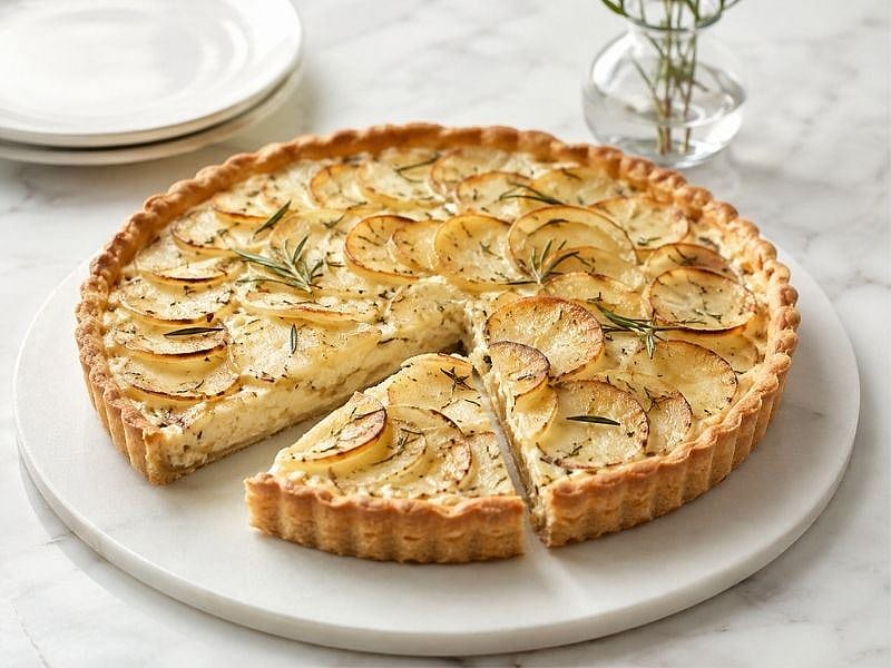 ÇITIR TABANLI PATATESLİ TART TARİFİ