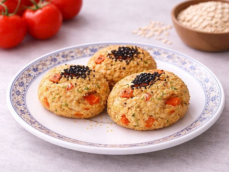 Domatesli Yulaflı Poğaça Tarifi