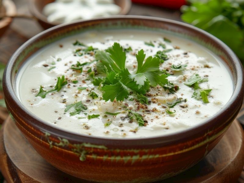 Erişteli Ayran Çorbası