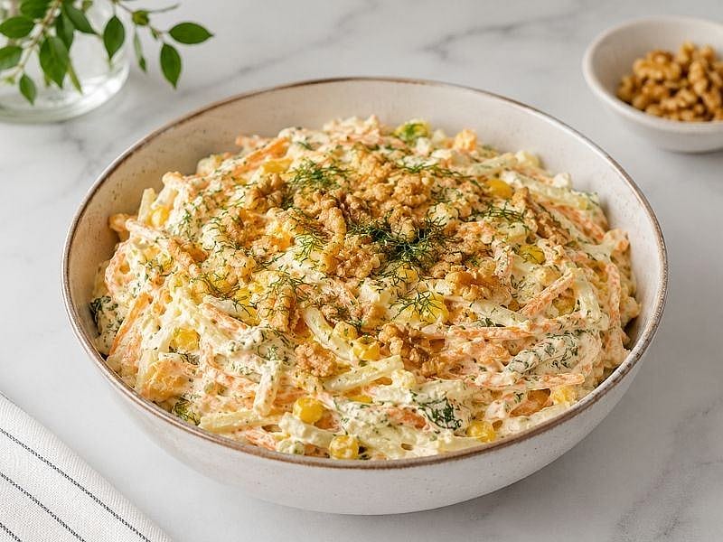 Erişteli Havuçlu Salata Tarifi