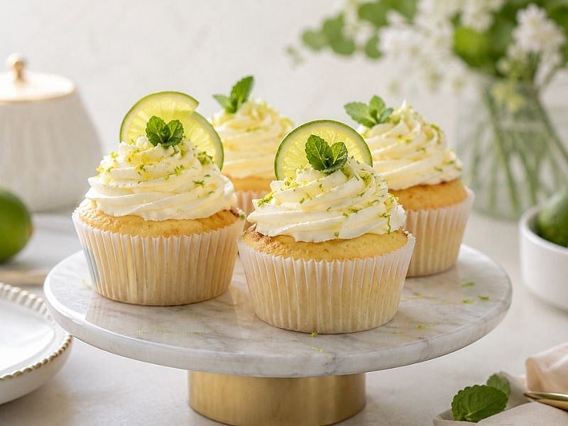 FERAH AROMALI MİSKET LİMONLU CUPCAKE TARİFİ