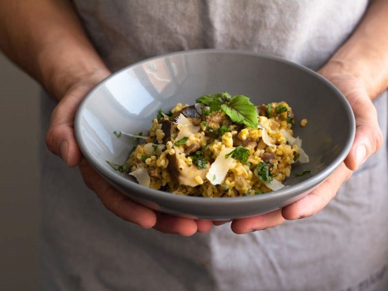  Firik Bulgurlu Risotto Tarifi