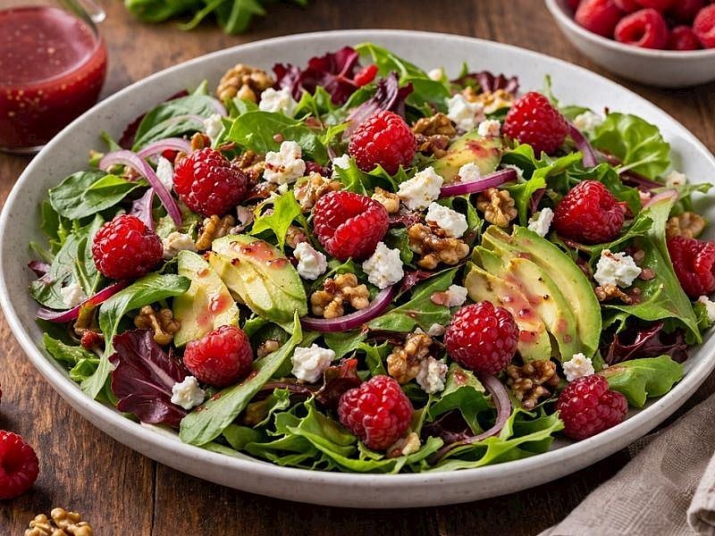 FRAMBUAZ SİRKELİ SALATA TARİFİ