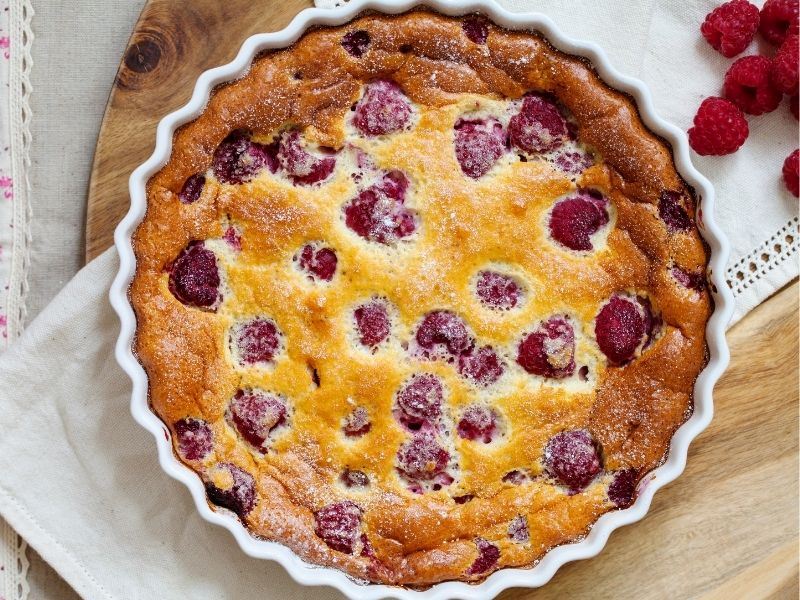 Frambuazlı Clafoutis (Klafuti)
